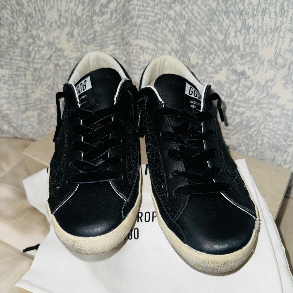 Golden Goose Black and White Sneakers